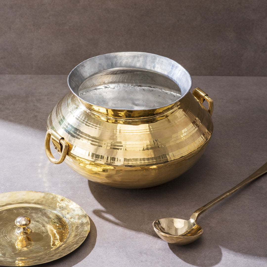 Brass Indian Style Wok and Laddle