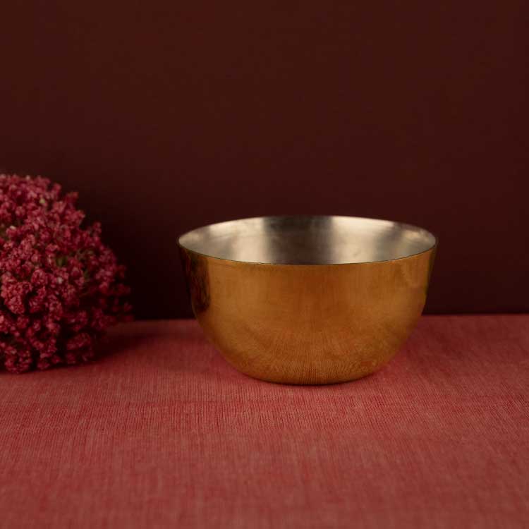 Brass Bowl Set with spoons