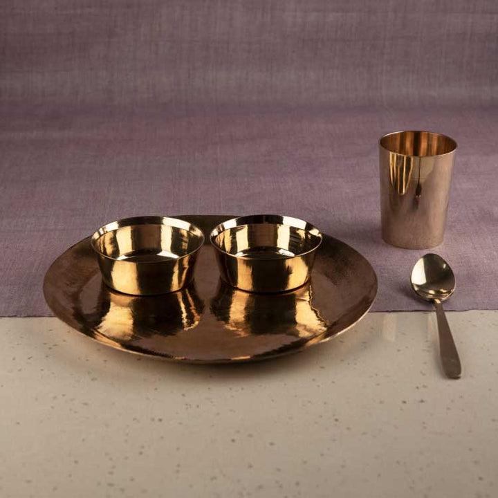 Bronze (Kansa) plate set 11"