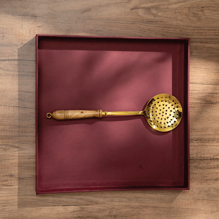 Brass Ladle Set - Set of serving and cooking ladles